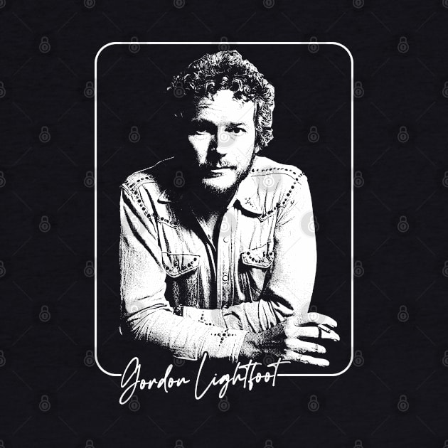 Gordon Lightfoot / Retro Style Fan Design by DankFutura